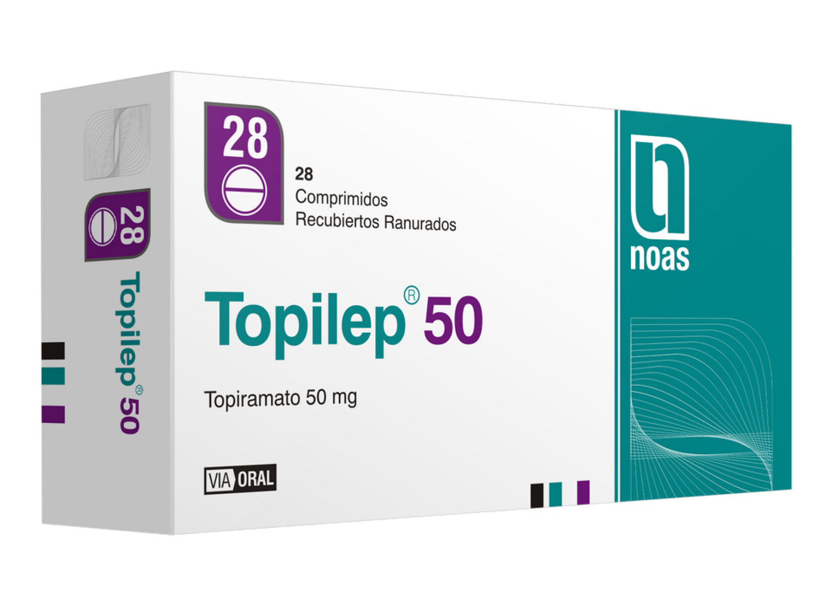 Topilep 50mg 28 Comprimidos 