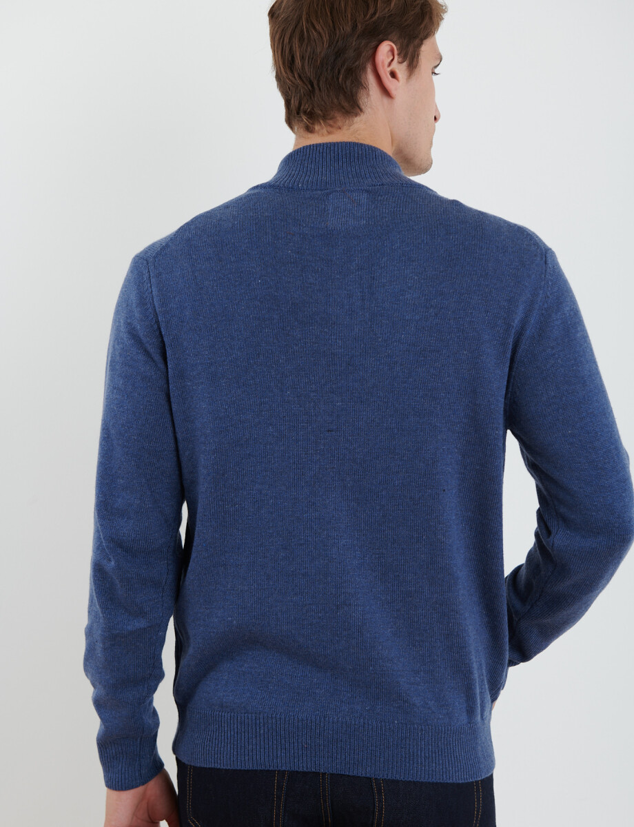 470416 SWEATER HARRY Azul Piedra Melange