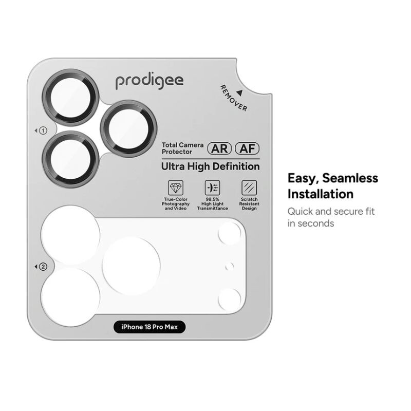 Protector de Camara Prodigee iPhone 18 Pro/Pro Max - Black Protector de Camara Prodigee iPhone 18 Pro/Pro Max - Black