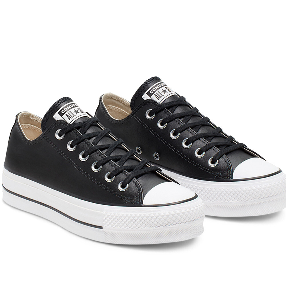 Ct As Platform Leather Ox - Mujer Black