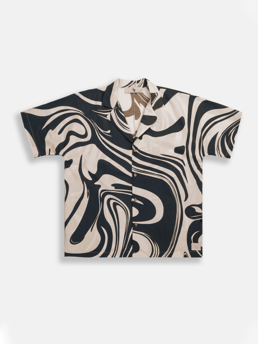 CAMP-COLLAR BOXY SHIRT 