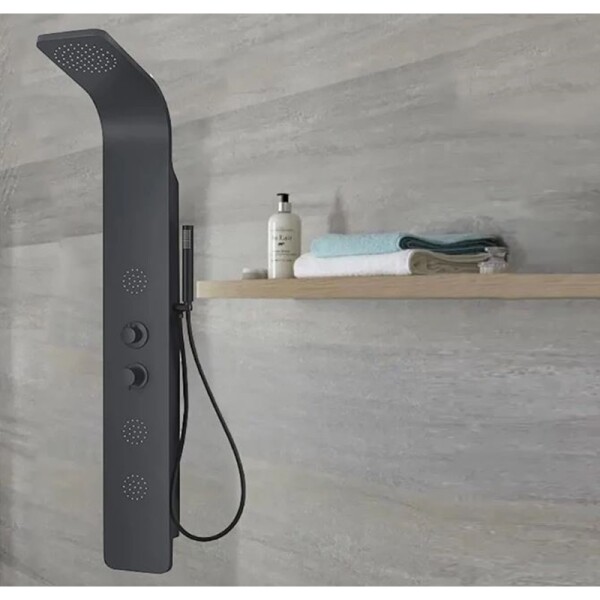 PANEL DE DUCHA HIDRO MASAJES - NEGRO MATE PANEL DE DUCHA HIDRO MASAJES - NEGRO MATE