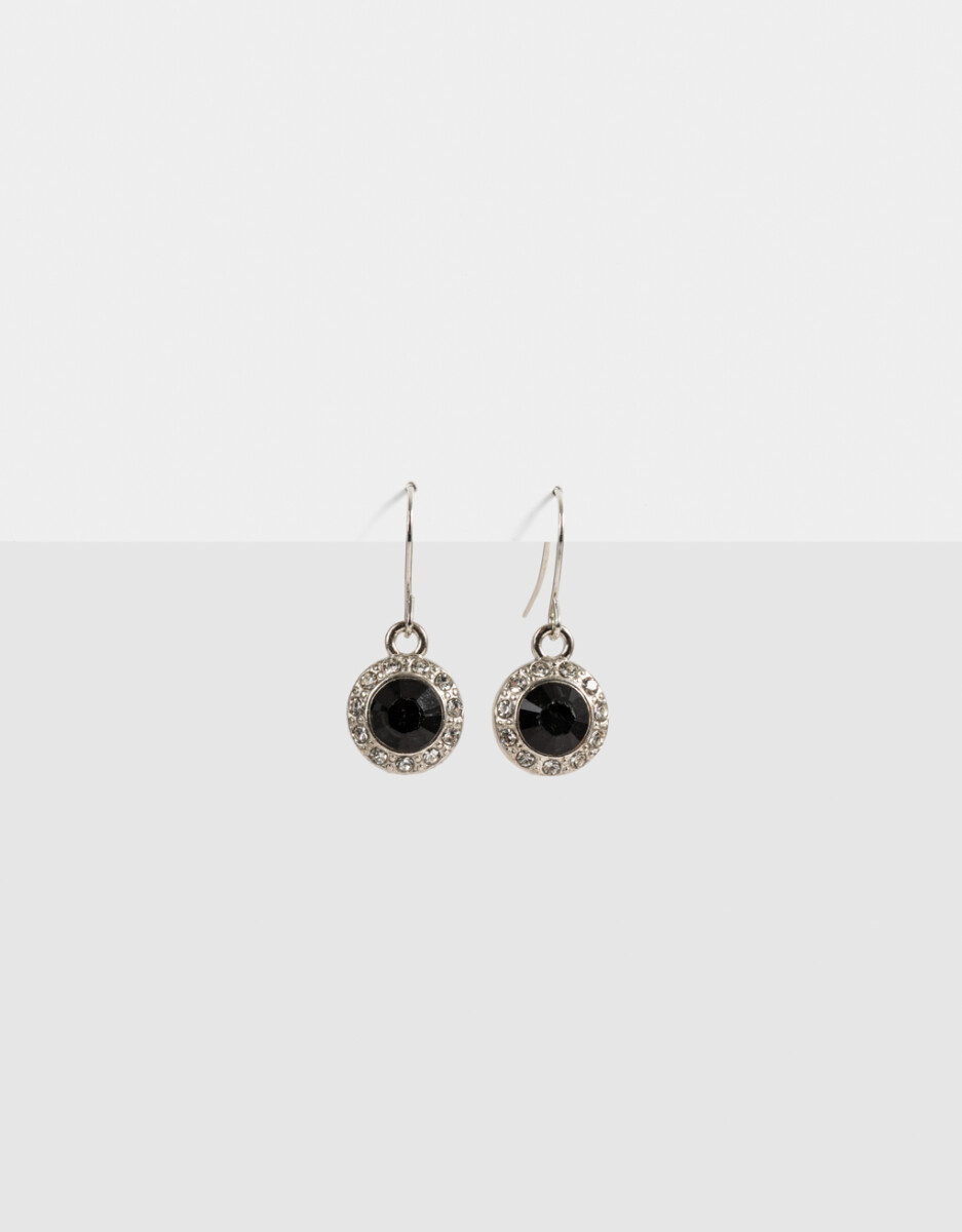Aros Colgantes Con Strass 