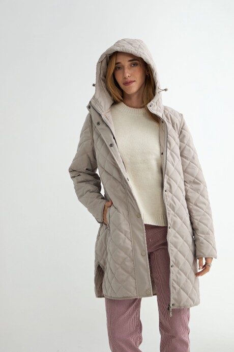 CAMPERA NEREA CON CAPUCHA Beige