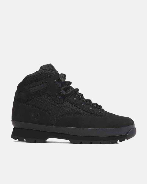 Botas Euro Hiker Mid Hombre Black Nubuck