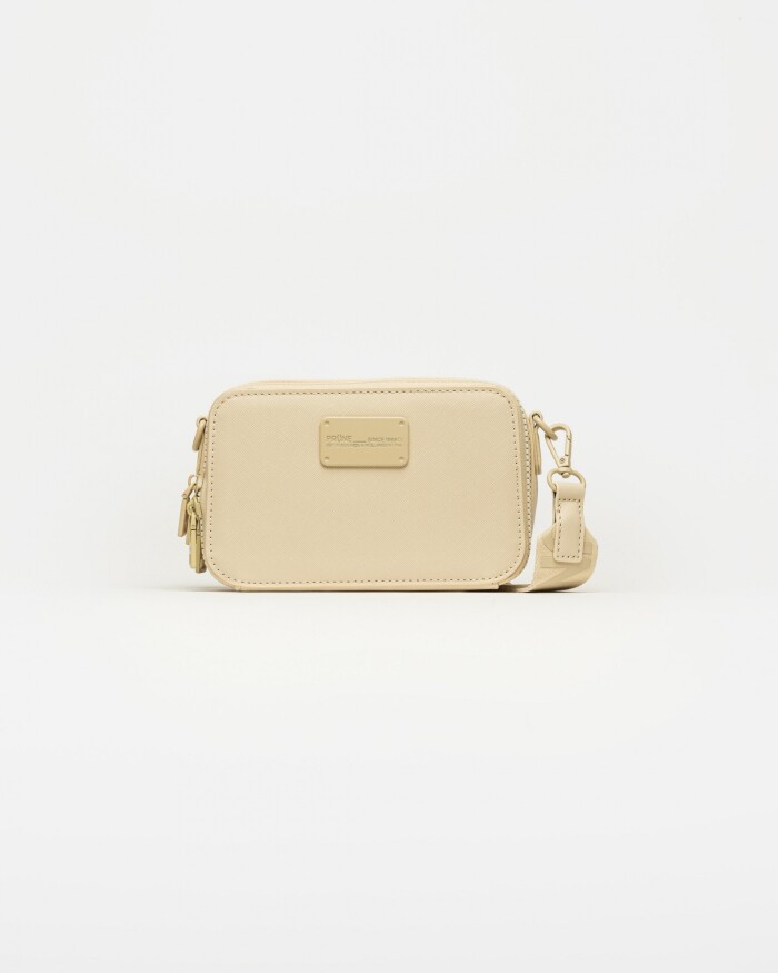 Mini bag New Penny en efecto cuero Crudo