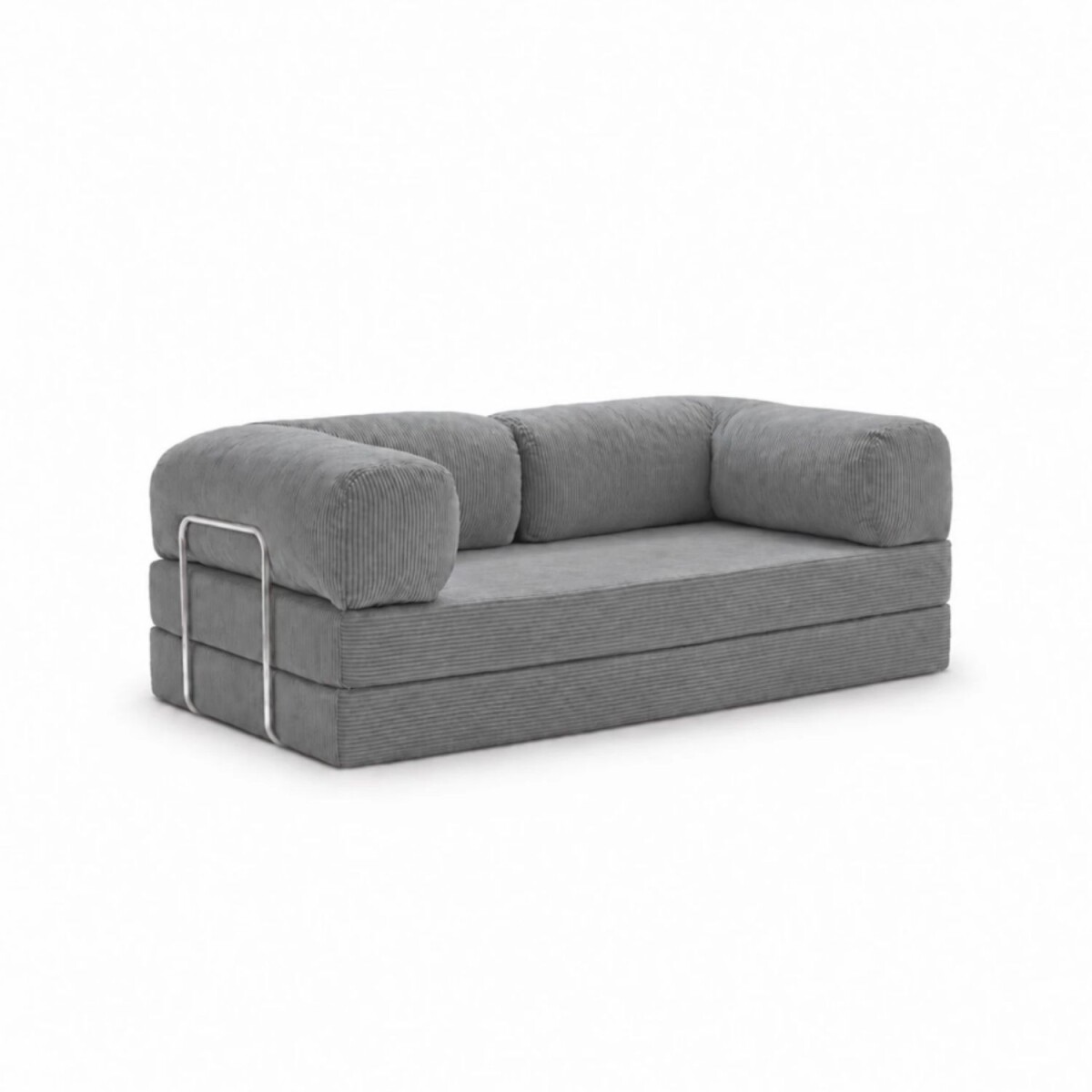 Sillón Cama Teddy 2 Cuerpos - Gris 