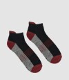 Medias cortas diseño deportivas elastico Bordeaux