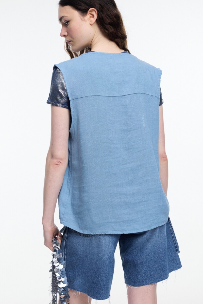 CHALECO BOLSILLOS Azul