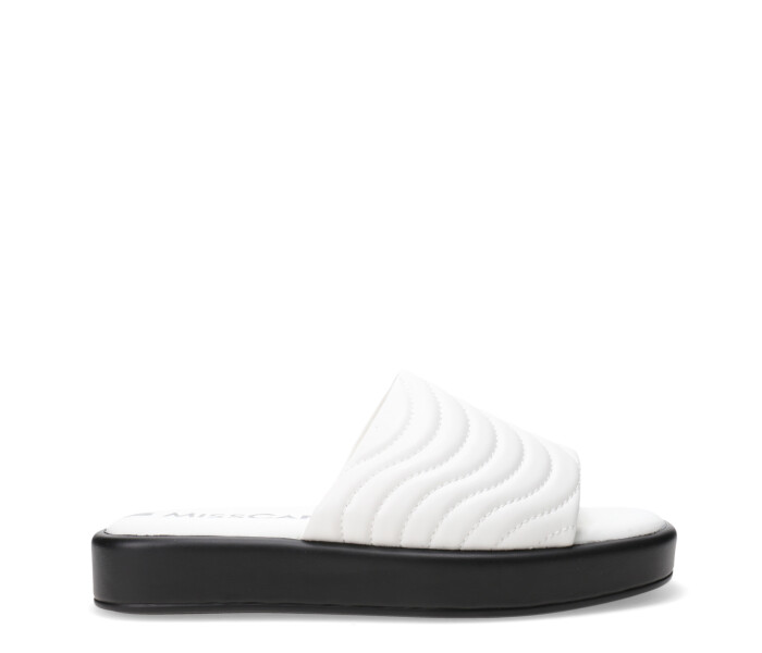 Sandalia de Mujer Miss Carol IRINA con tira ancha Blanco