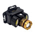 Linterna Minero Cabeza Recargable Luz Solar Pesca Camping Variante Color Negro Cobre