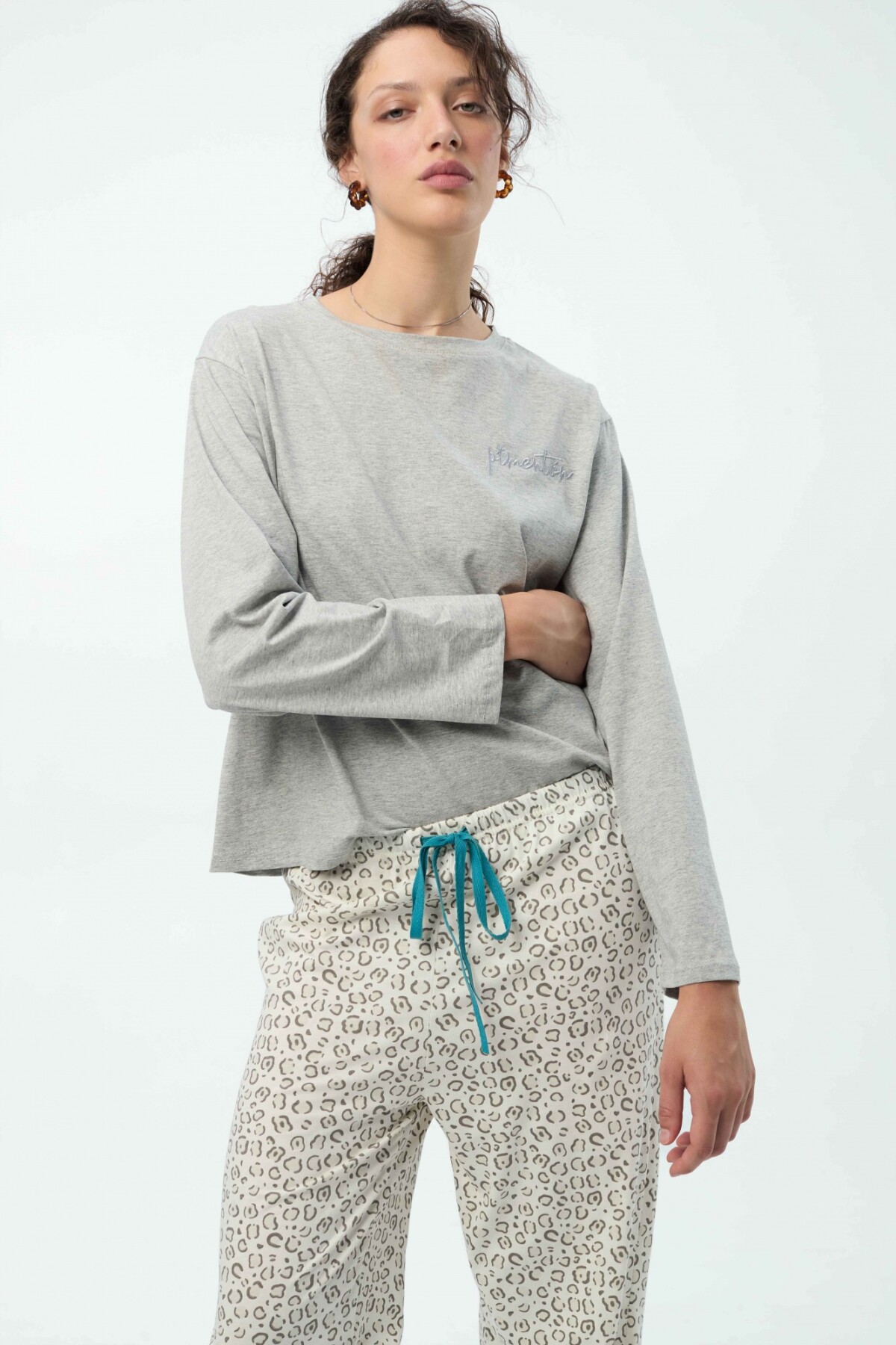 Camiseta Bruna Gris Melange