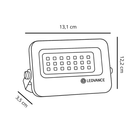 FOCO LED LEDVANCE OSRAM COMPACT G2 10W Foco LED LEDVANCE Compact IP65 10W CCT Blanco