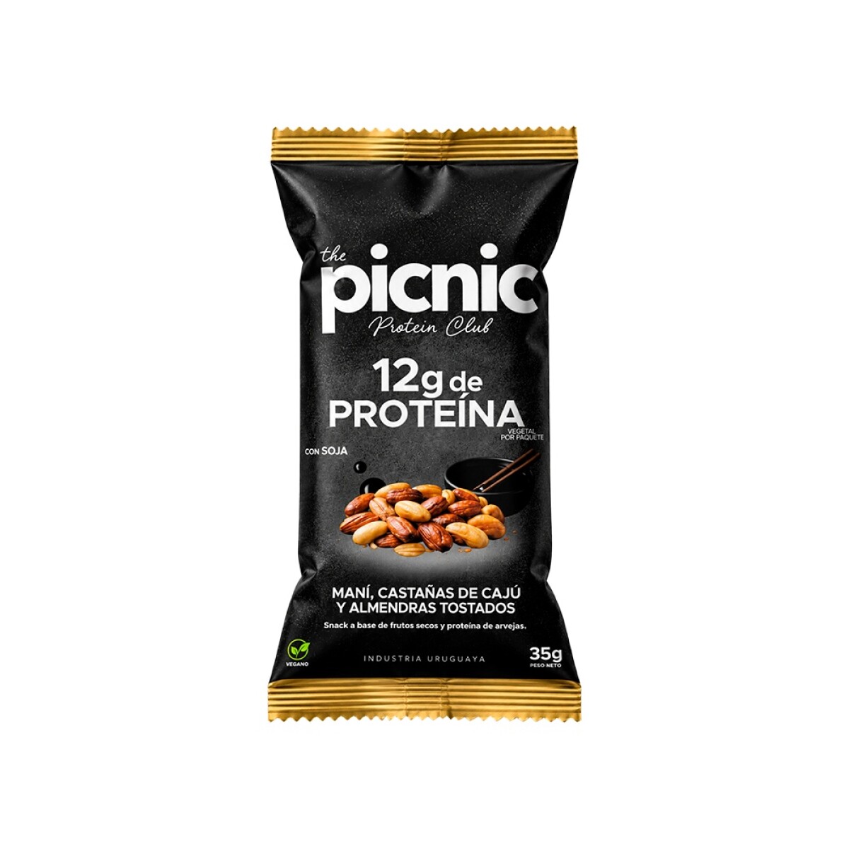 Mix de Frutos Secos Tostados con Soja +12 Proteína 35g Picnic 