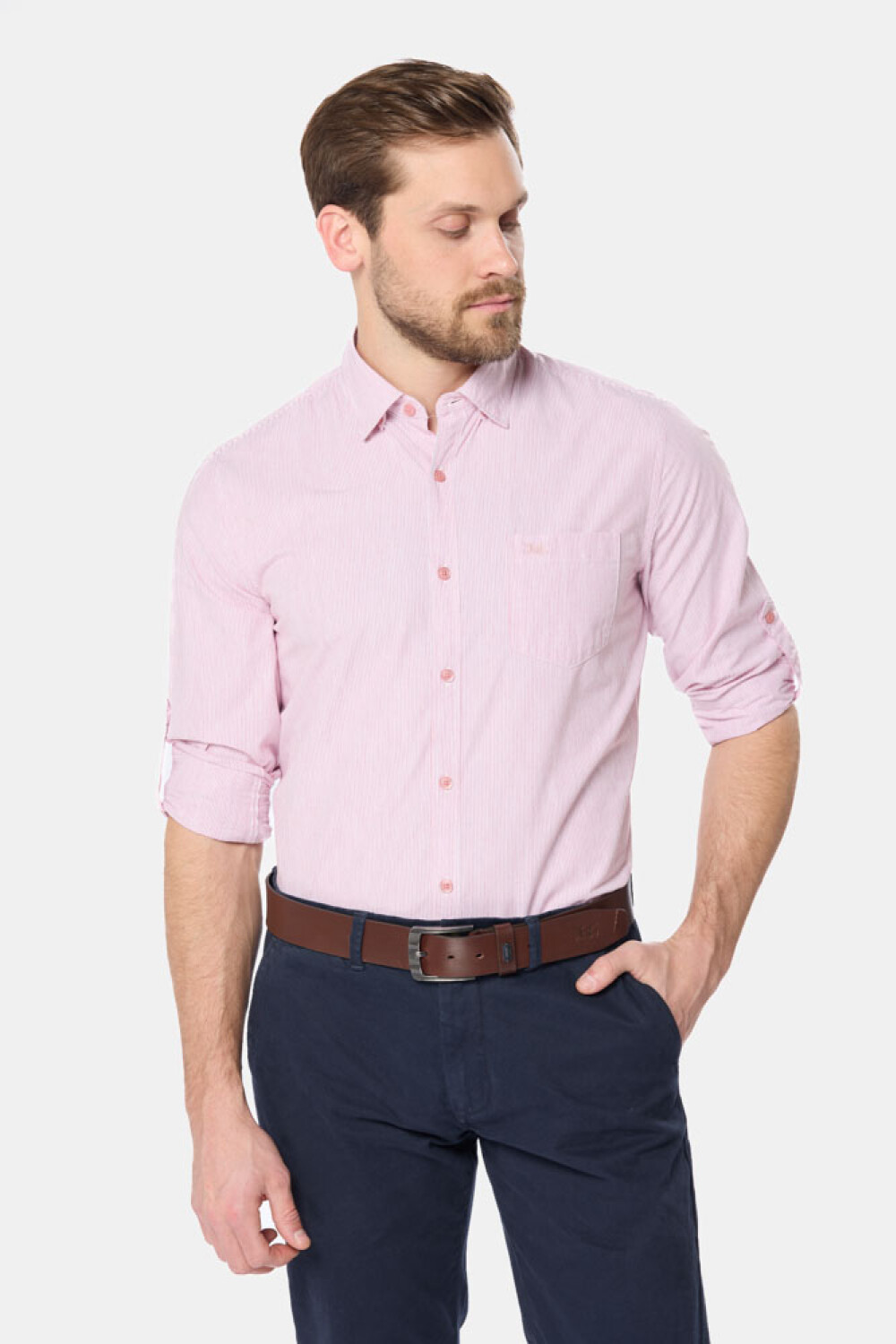 CAMISA RAYADA Rosa