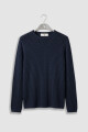 LONG SLEEVE KNITTED SHIRT Navy
