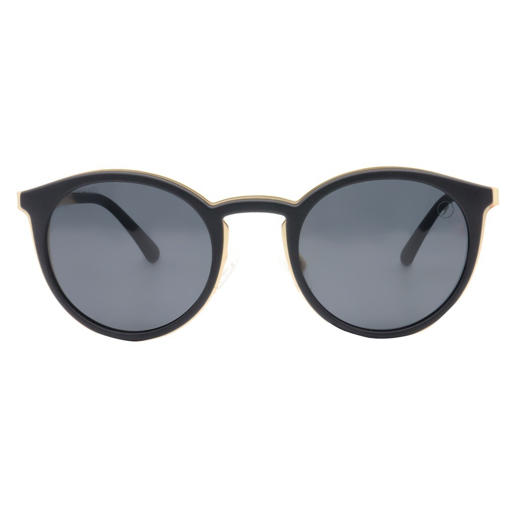 Lentes De Sol Alok Space Rave Redondo Polarizada Negro/Negro