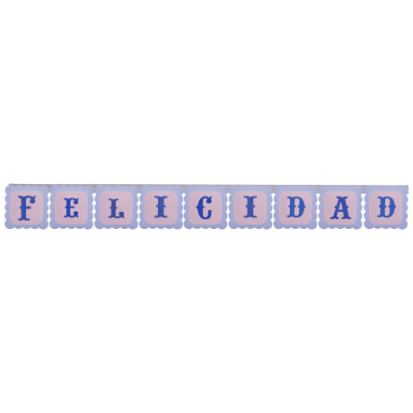 GUIRNALDA FELICIDADES PAPEL 22 GUIRNALDA FELICIDADES PAPEL 22