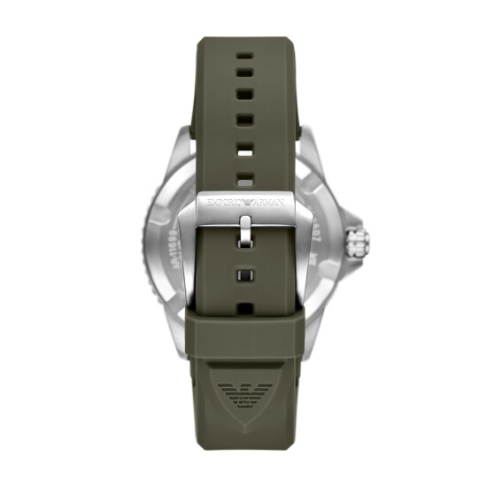 Reloj EMPORIO ARMANI WORD EXPLORER Silicona Verde Esfera 42mm 0