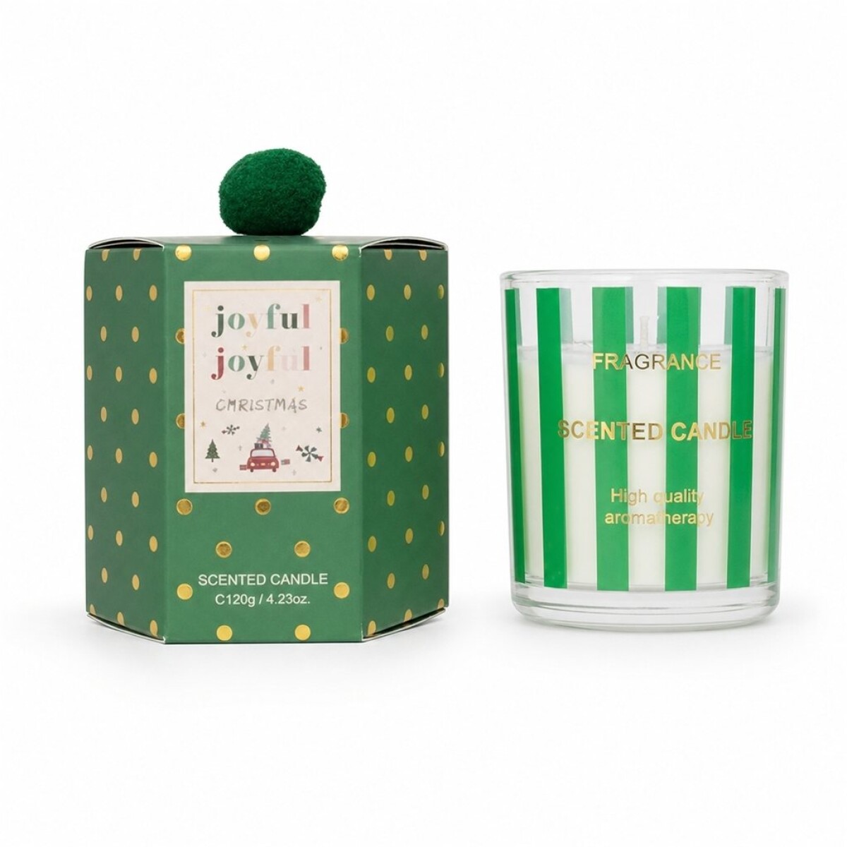 VELA DE NAVIDAD VERDE 