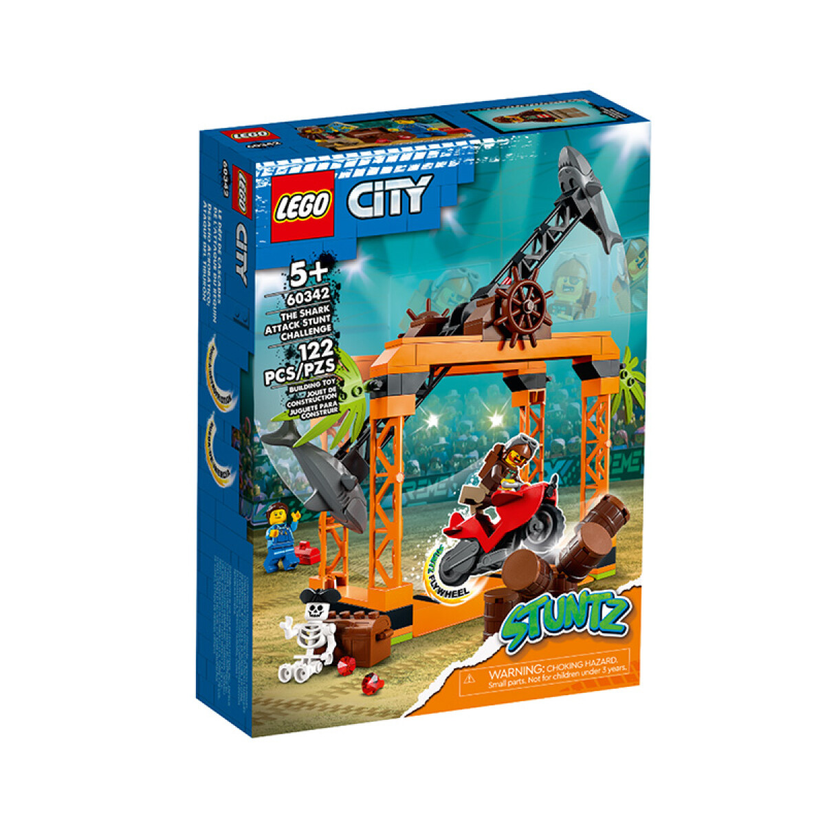 Lego Desafío Acrobático Ataque del Tiburón 122 Piezas 5+ - City 