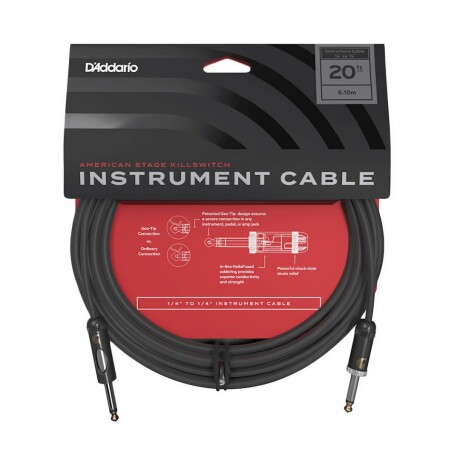 CABLE PARA GUITARRA DADDARIO PWAMSK20 AMERICAN KILL 20F CABLE PARA GUITARRA DADDARIO PWAMSK20 AMERICAN KILL 20F