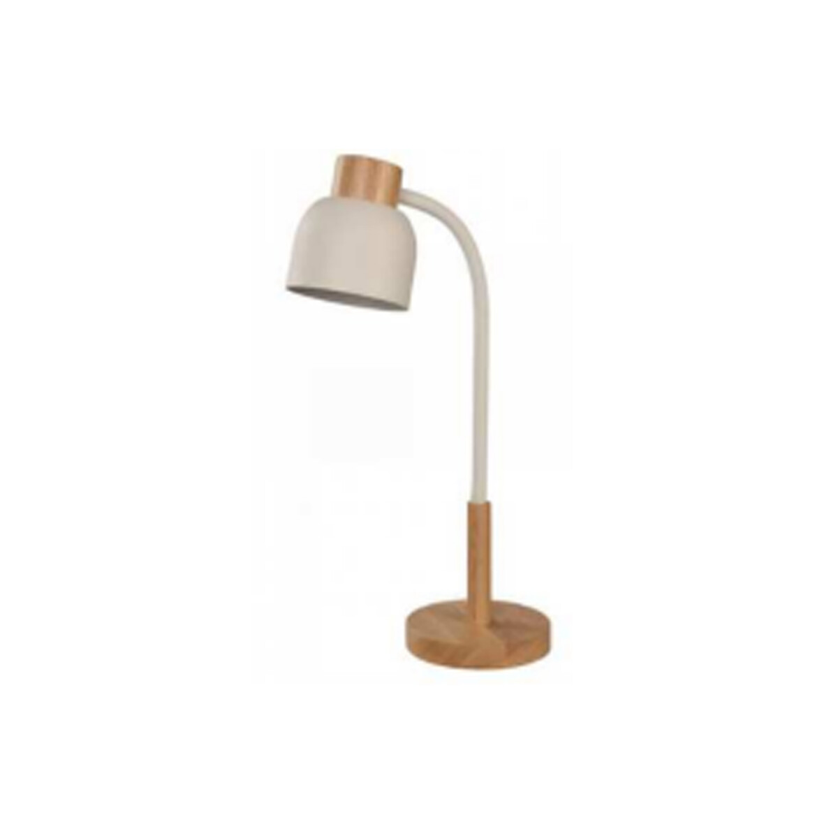 Lámpara de mesa Blanco/Madera LED Incorporado 5W 
