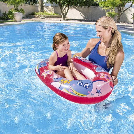 Bote Inflable Infantil Con Cuerda Marca Bestway Calidad Hts Rojo