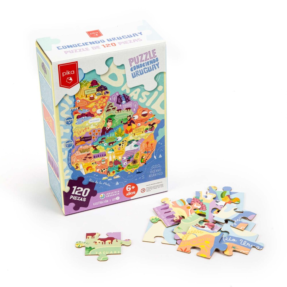 PUZZLE CONOCIENDO URUGUAY CARTON 120 PIEZAS
