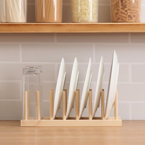 Escurridor seca platos de bambú Escurridor seca platos de bambú