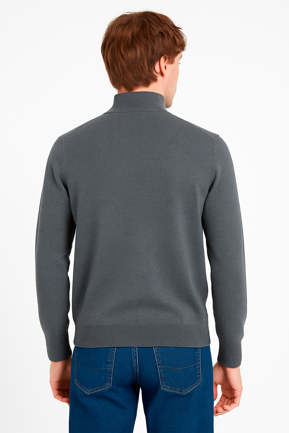 Sweater Turna Gris Melange Oscuro