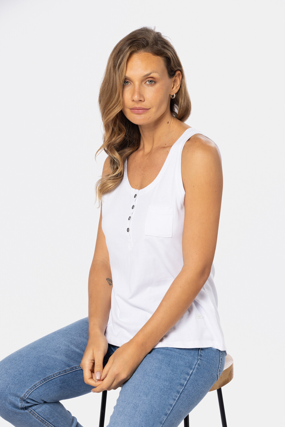 MUSCULOSA LISA Blanco