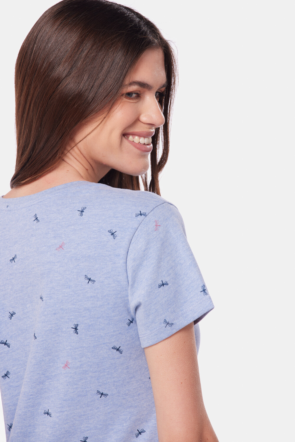 REMERA ESTAMPADA Azul