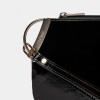 Porta Cosmeticos Katy En Cuero Charol Arrugado Negro