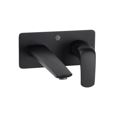 Griferia De Lavatorio Monocomando Negro Mate Fv 000