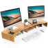 Soporte para monitor de bambú extensible multiuso Soporte Para Monitor De Bambú Extensible Multiuso