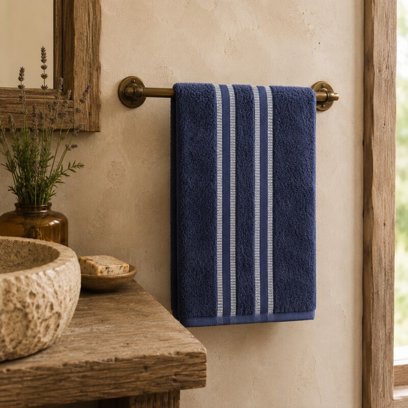Toalla de Mano de Algodón 48x70cm Lady Azul