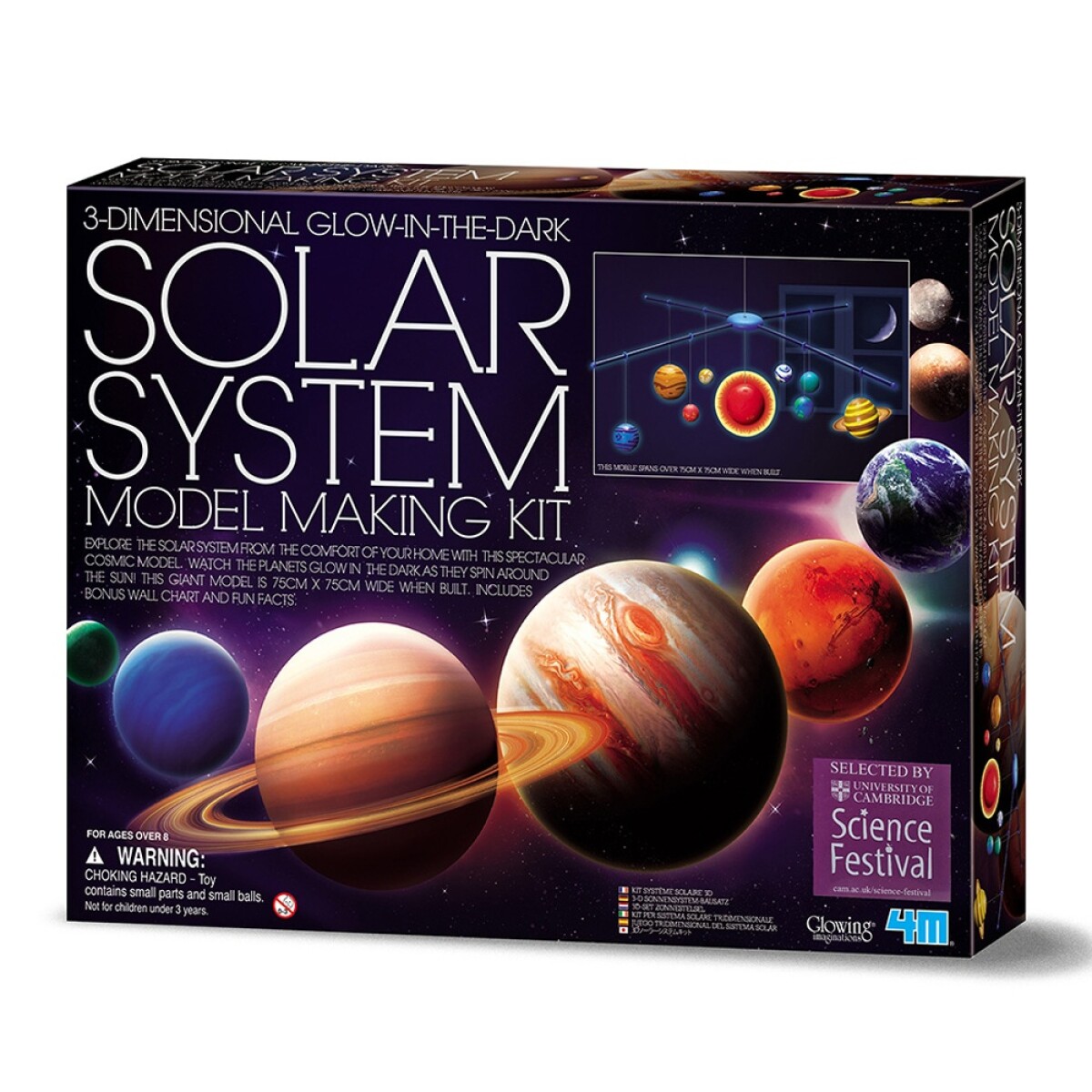 Juego Educativo 4M Modelo 3D del Sistema Solar para Colgar - Multicolor 