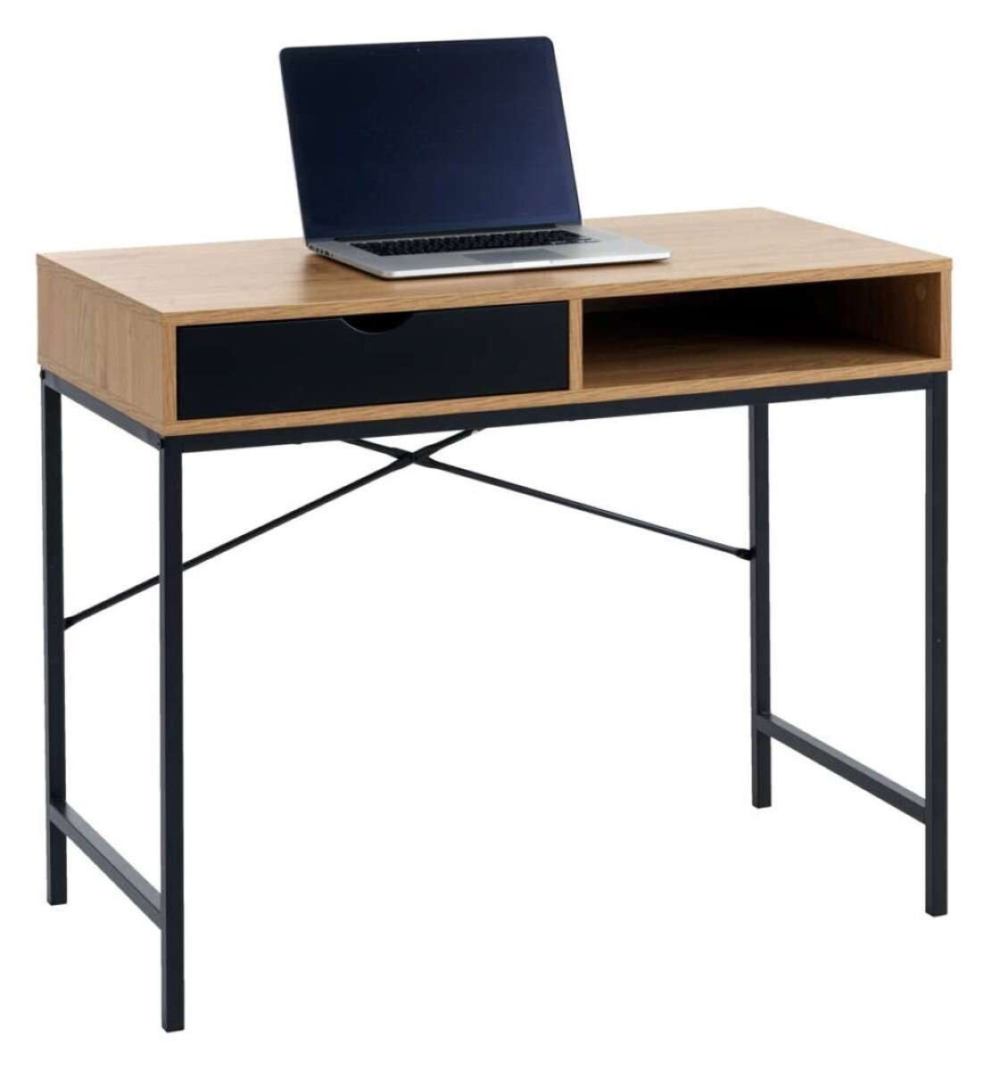 Escritorio Trappedal 48X95 - Roble/Negro 