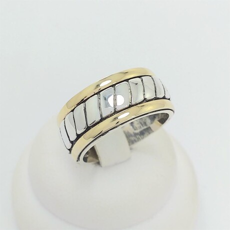 Anillo de plata 925 y double en oro 18 ktes. Anillo de plata 925 y double en oro 18 ktes.