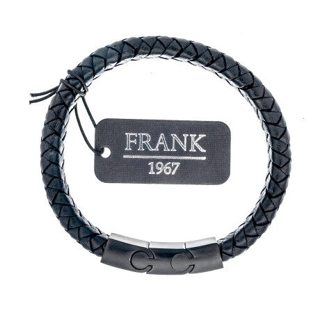 Pulsera cuero y acero, Frank Pulsera cuero y acero, Frank