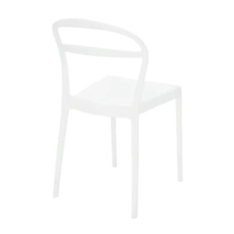 Silla Sissi Tramontina c/ Respaldo Abierto Moderna Apilable Blanco