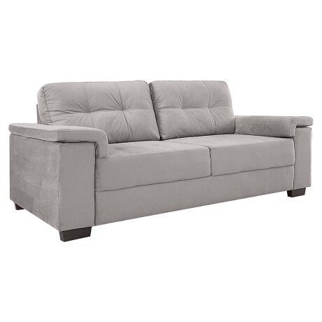 SILLÓN 3 CUERPOS TELA GRIS LUARES