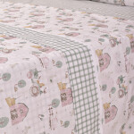 Juego de sábana Kids Granja Rosa Verde Y Beige – Twin Juego de sábana Kids Granja Rosa Verde Y Beige – Twin