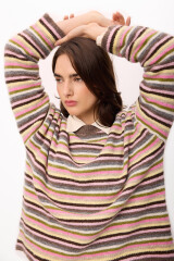Sweater Crim Marron/Verde