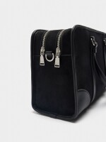 Bolso Tote Con Efecto Piel Y Asa Para El Hombro negro