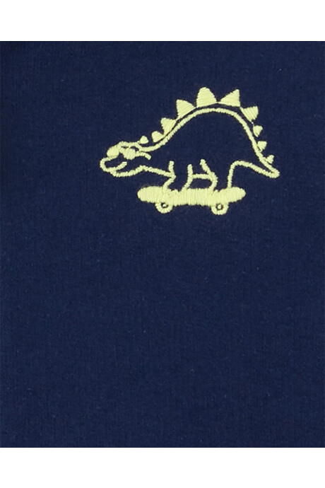 Campera de algodón con capucha diseño dinosaurio. Talles 2-5T Sin color