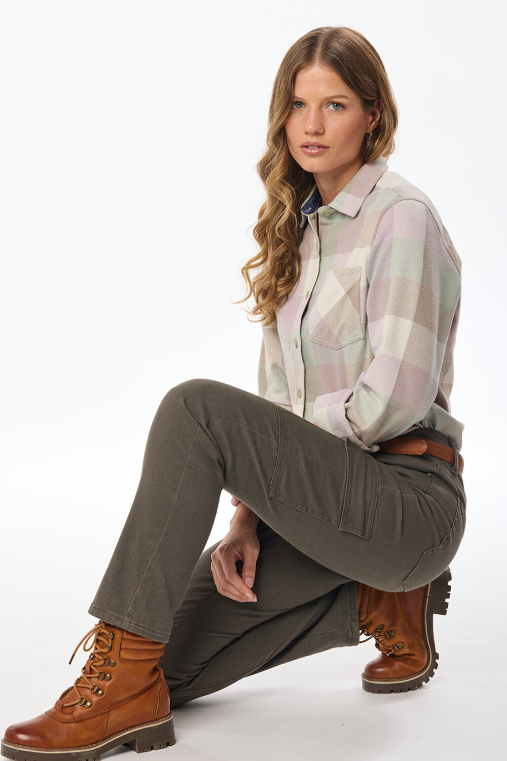 PANTALÓN CARGO SKINNY Verde