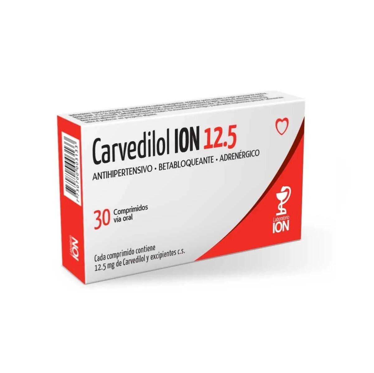 Carvedilol Ion 12.5 Mg. 30 Comp. 