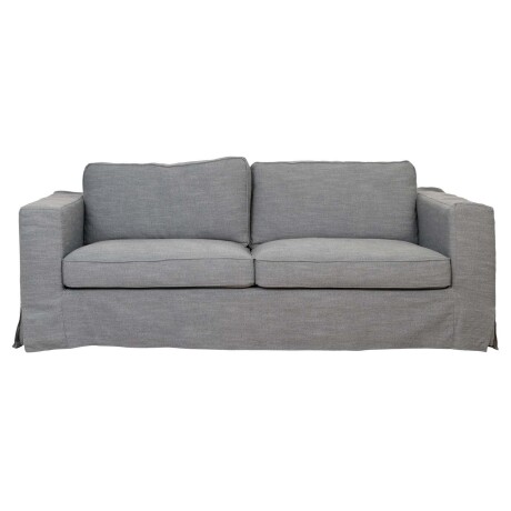SOFÁ CON FUNDA DESMONTTABLE 3 CUERPOS TELA-Y-MADERA GRIS CHARLIE